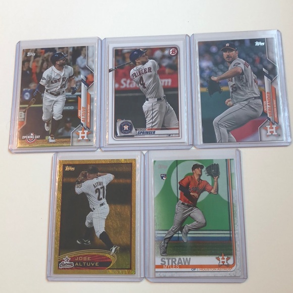 Topps Other - Lot of 5 Houston Astros Topps MLB Baseball Cards